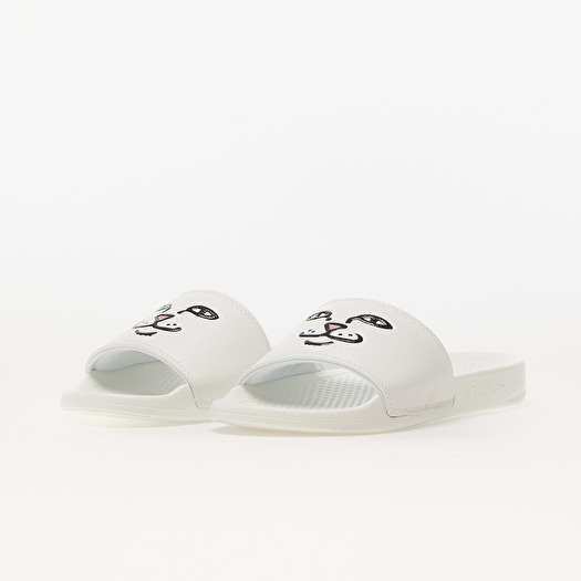 Men s shoes RIPNDIP Lord Nermal Face Slides White Footshop