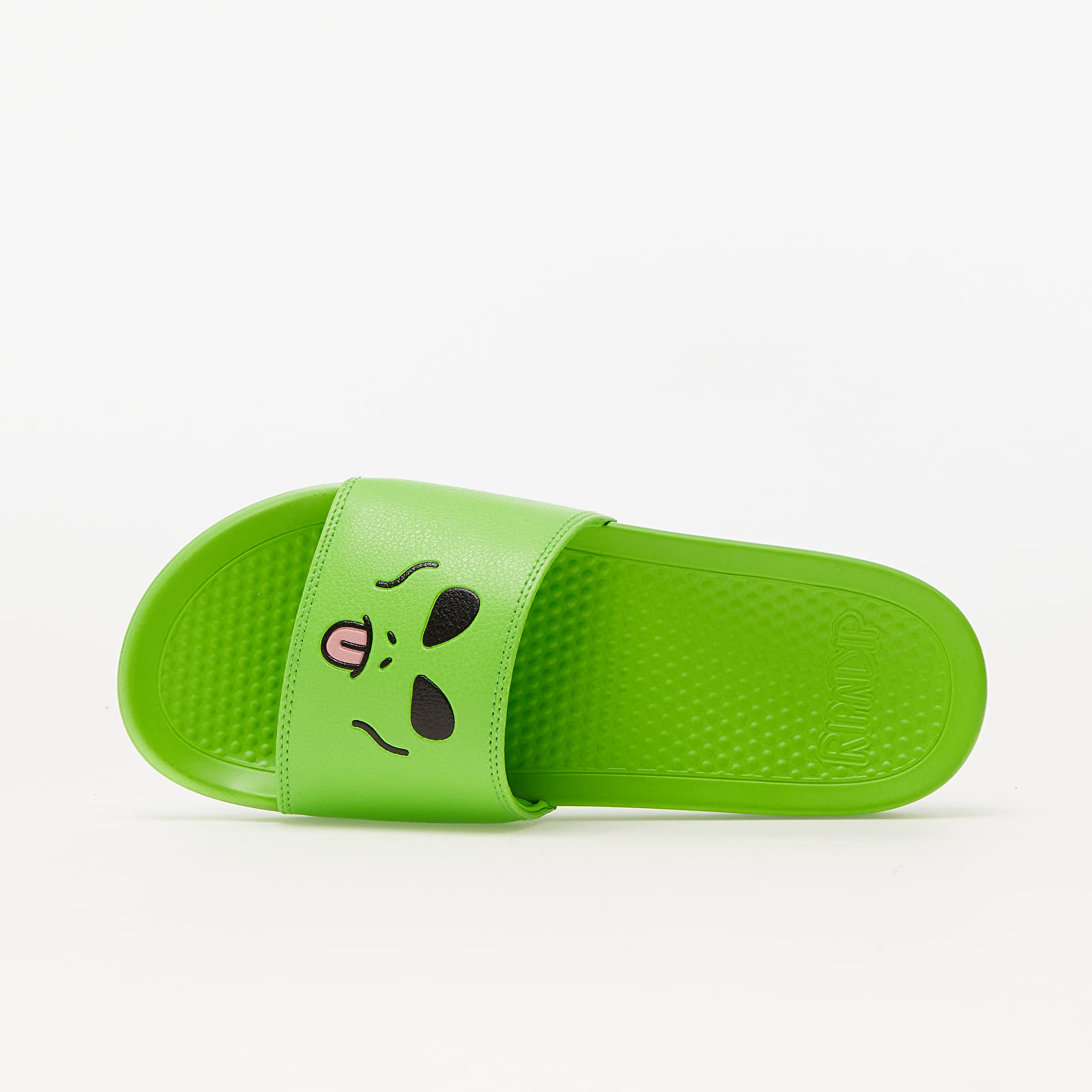 Men's shoes RIPNDIP Lord Alien Face Slides Green