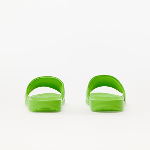 Lime green nike slides on sale