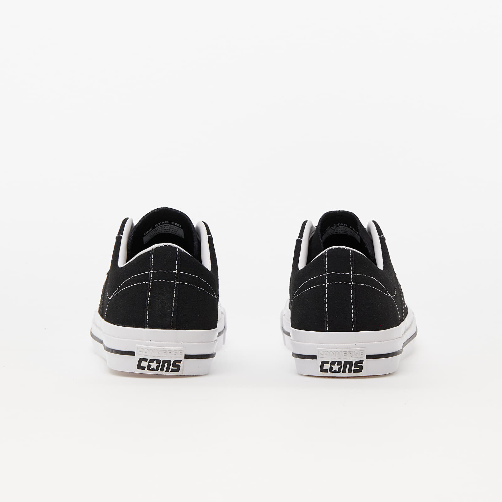 Férfi cipők Converse Cons One Star Pro Suede Black/ Black/ White