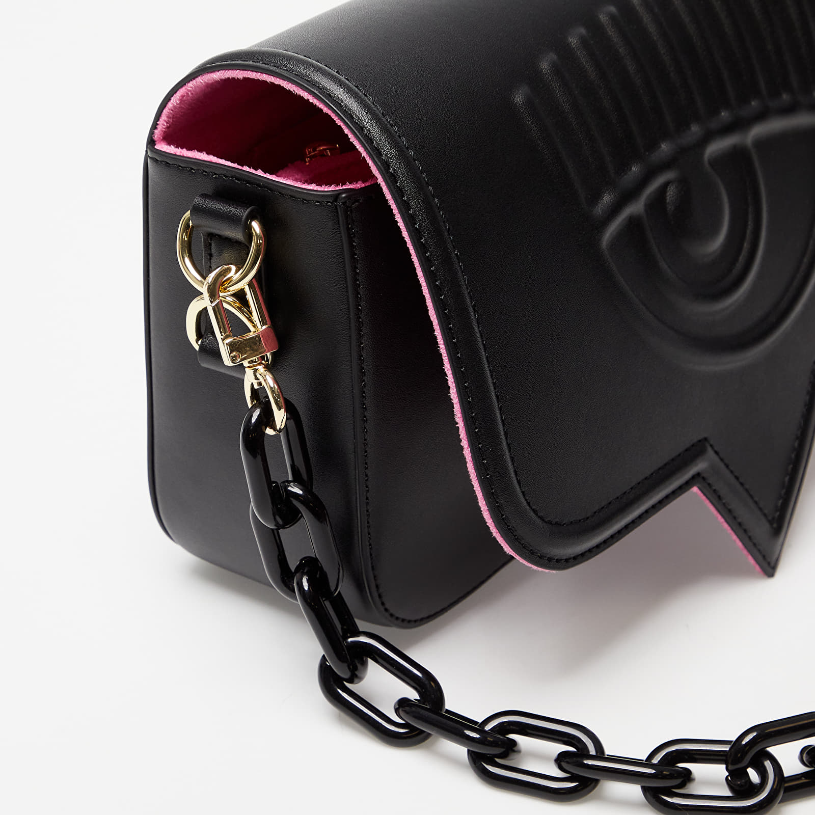 Kabelky Chiara Ferragni Smooth Calf Pu Crossbody Black
