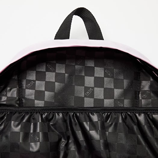 Vans realm classic pink checkered backpack on sale