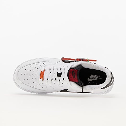 Nike Air Force 1 07 Premium White Black Pomegranate Habanero Red Footshop
