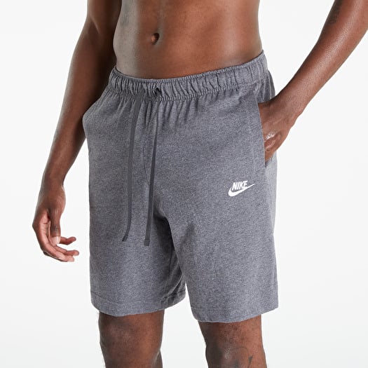 Shorts Nike Sportswear Club Jersey Shorts Charcoal Heathr White Footshop