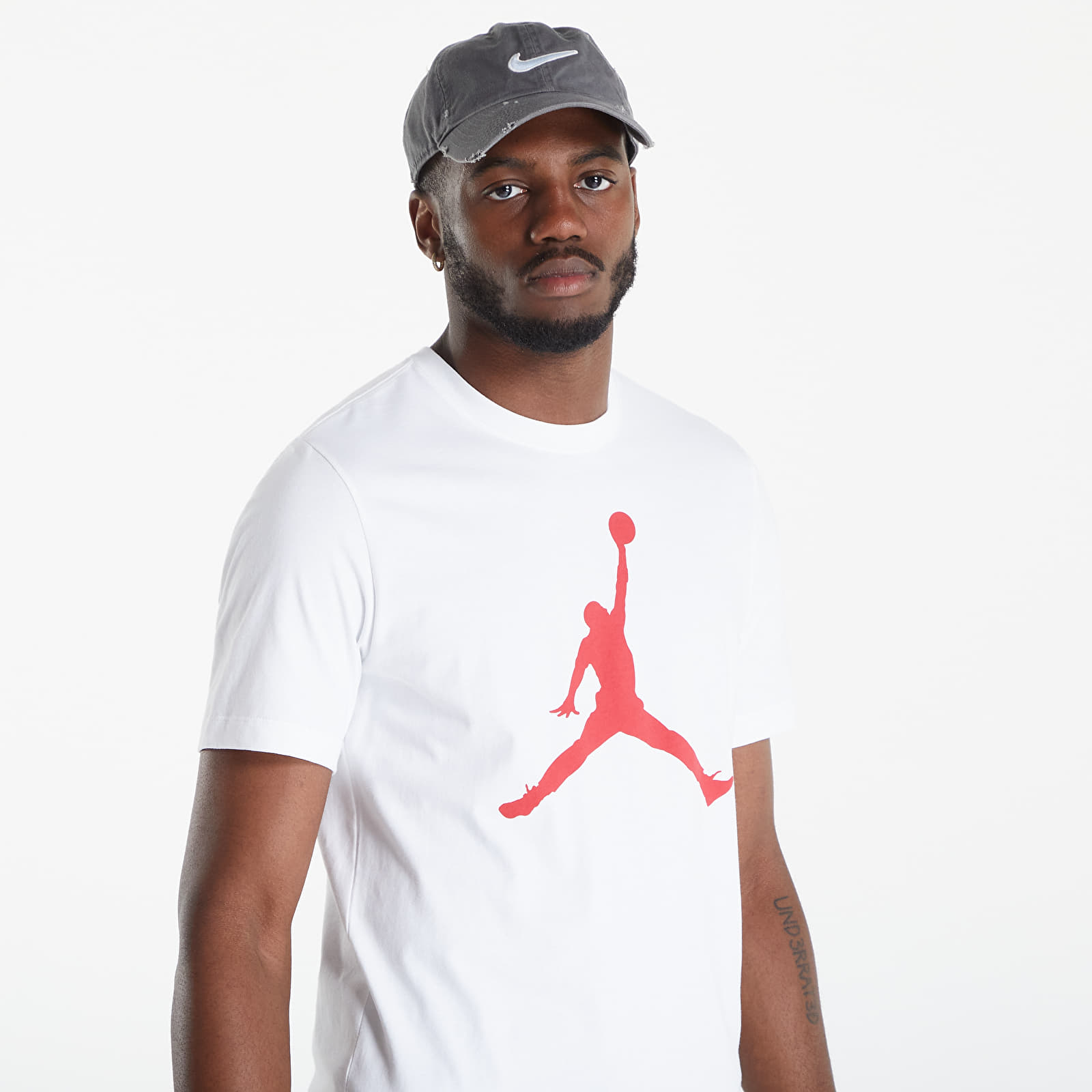 Tričká Jordan Jumpman T-Shirt White/ Gym Red