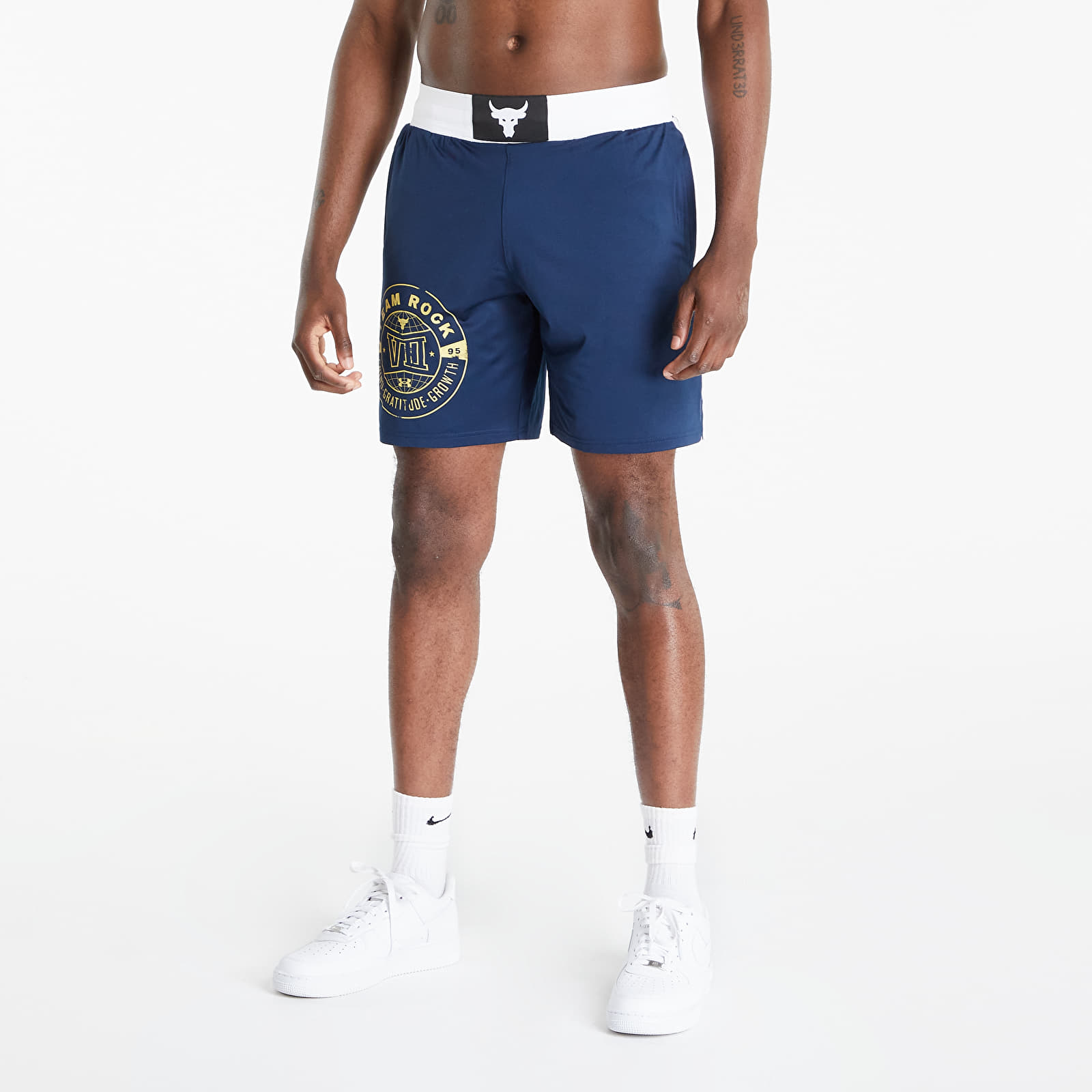 Shorts Under Armour Project Rock Boxing Shorts Academy White