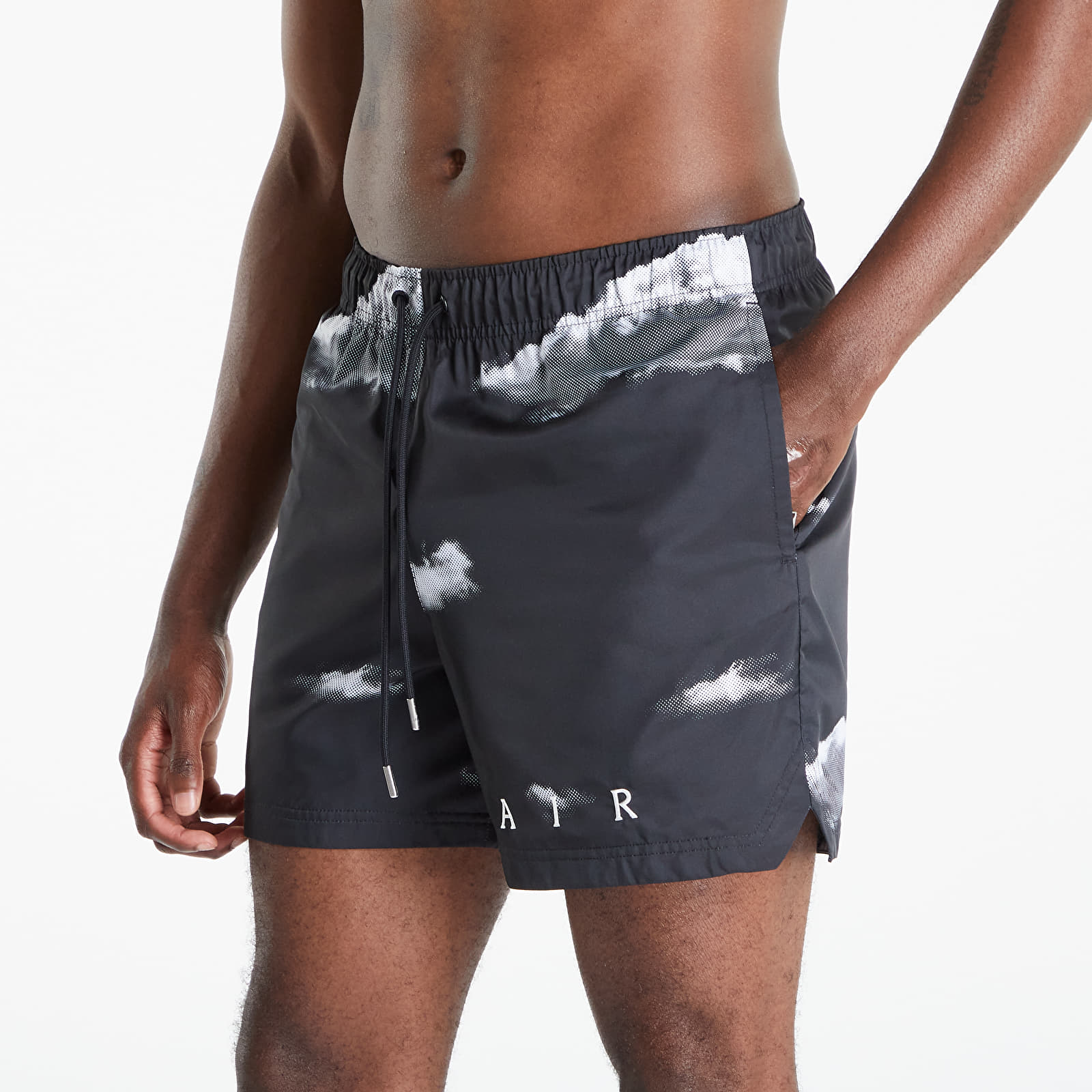 Jordan Essentials Statement Poolside Shorts Black/ White | Footshop