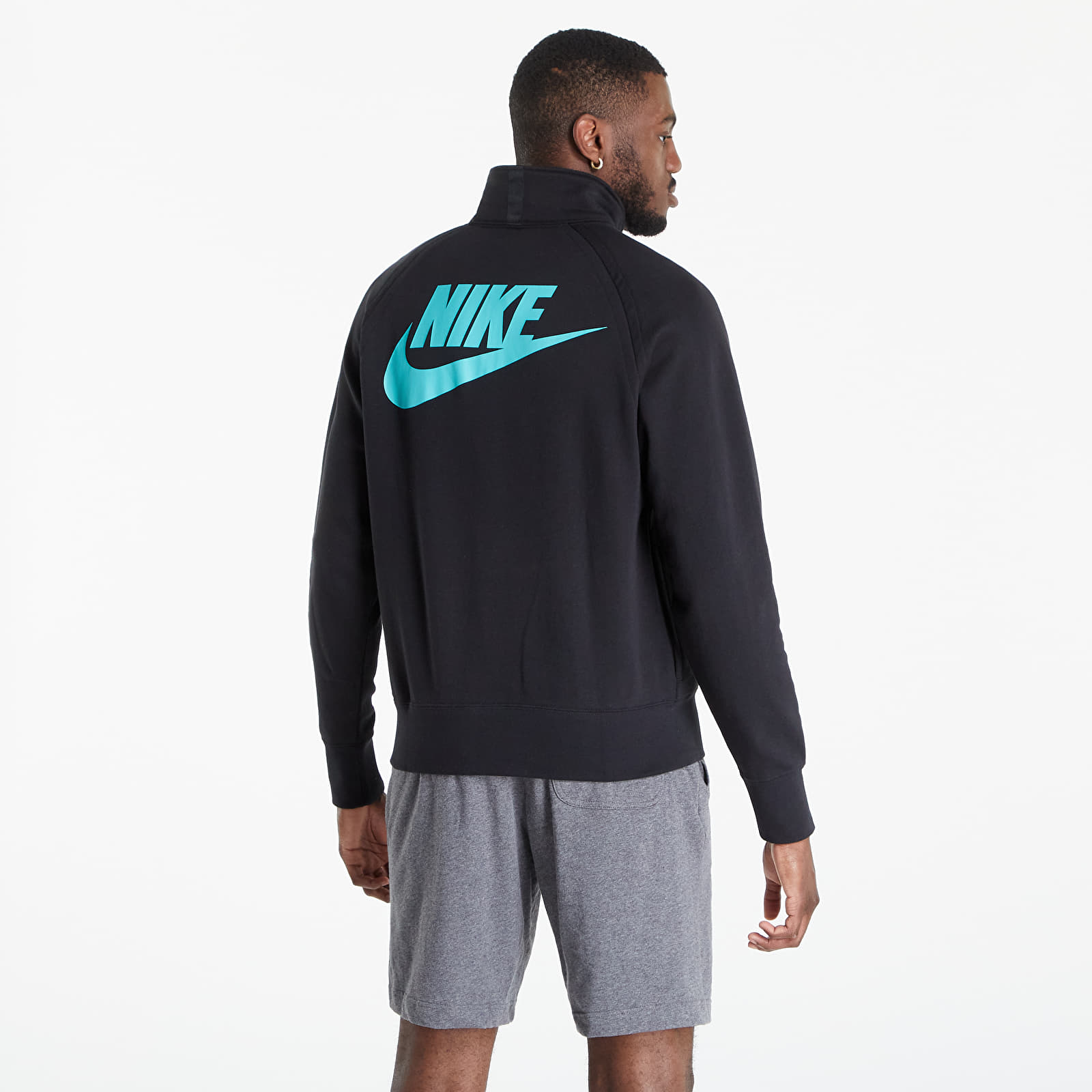Φούτερ Nike Sportswear Hbr-S Long Sleeve Midlayer Top Black/ Washed Teal