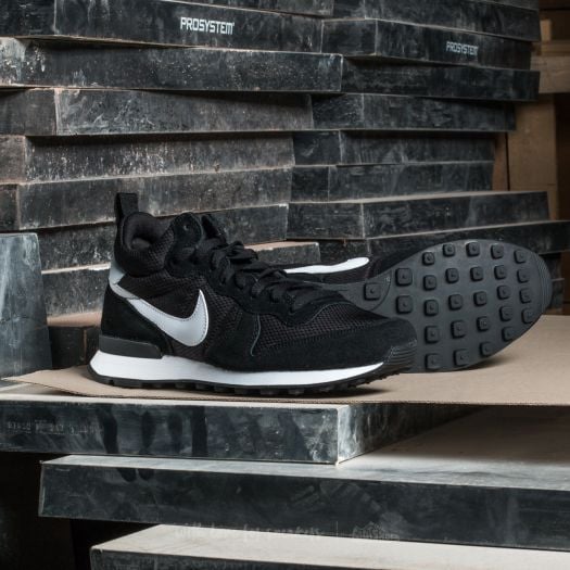 Men s shoes Nike Internationalist Mid Black White White Wolf Grey