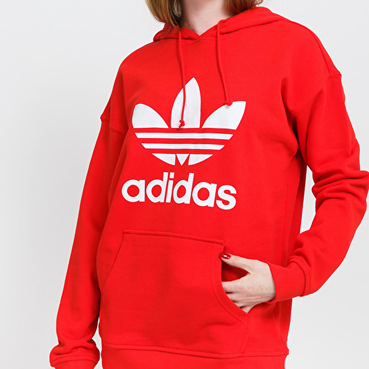 Red trefoil hoodie store