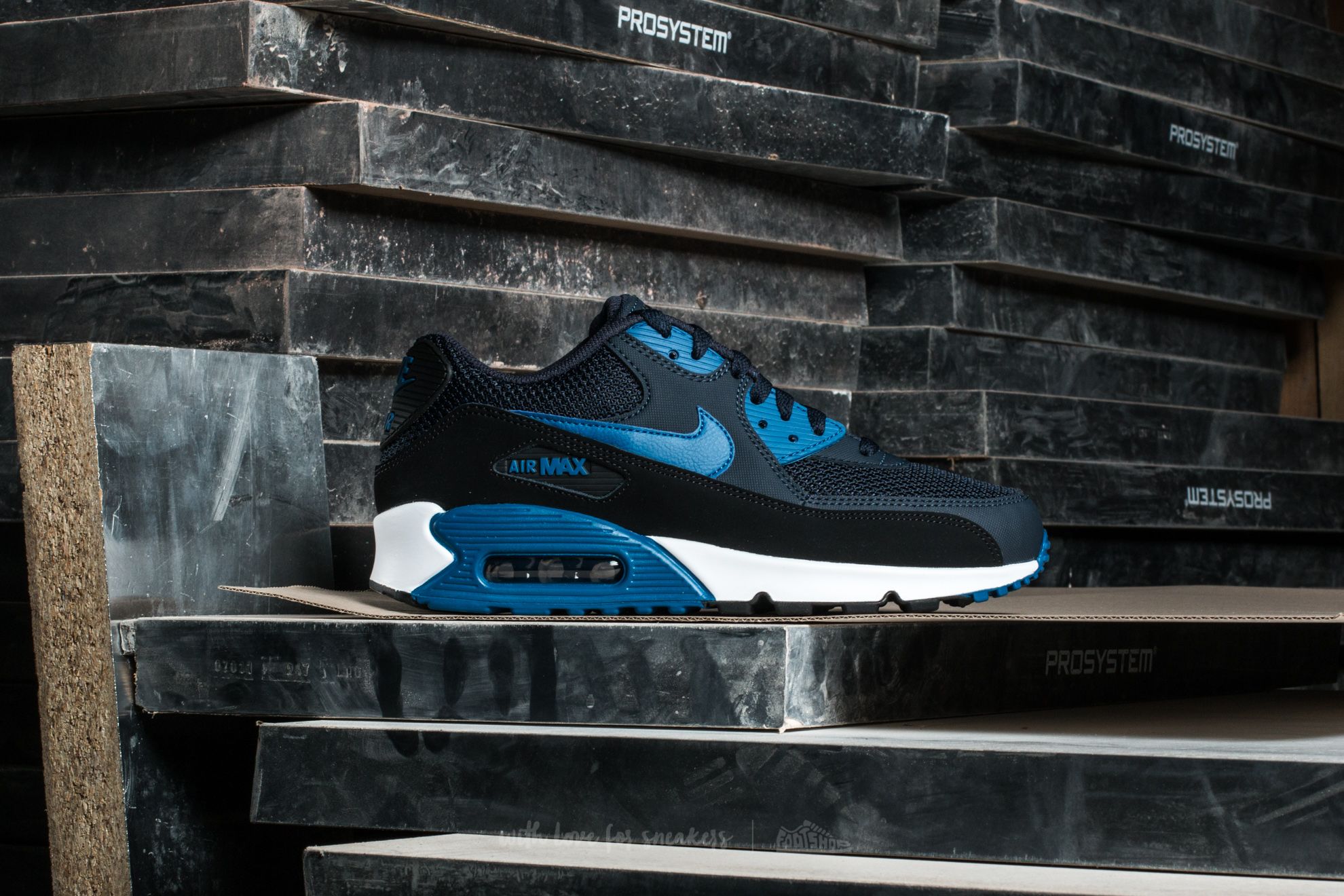 Men's shoes Nike Air Max 90 Essential Dark Obsidian/ Court Blue-Black