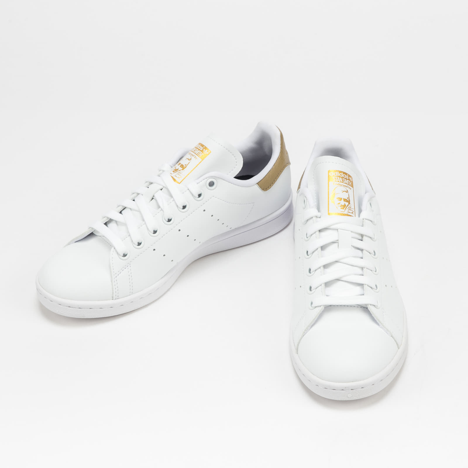 Încălțăminte și sneakerși pentru femei adidas Originals Stan Smith W Ftwwht/ Hemp/ Goldmt