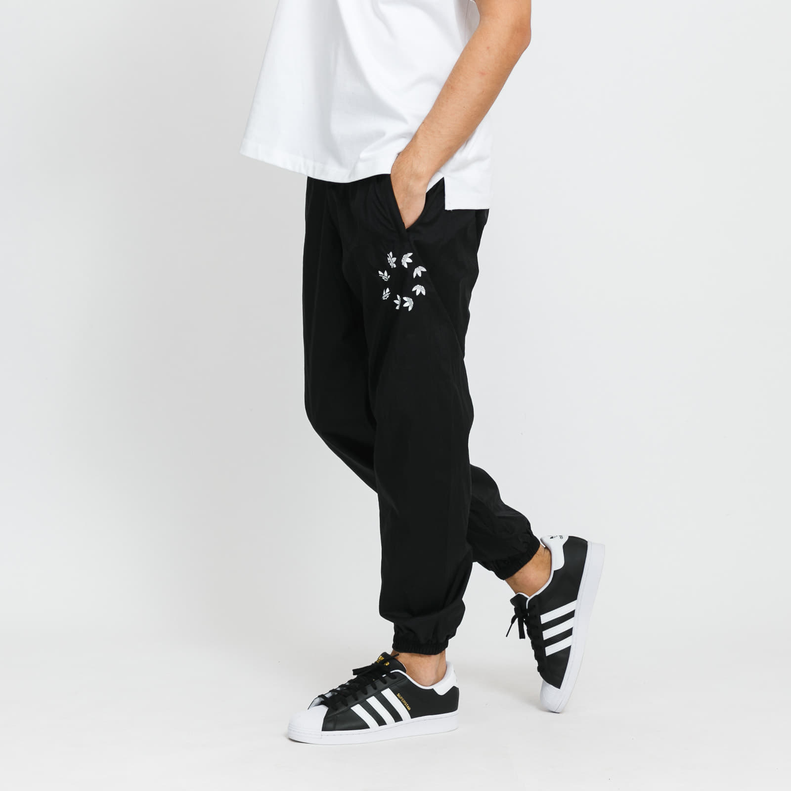 Nadrágok adidas St Woven Track Pants Black/ White
