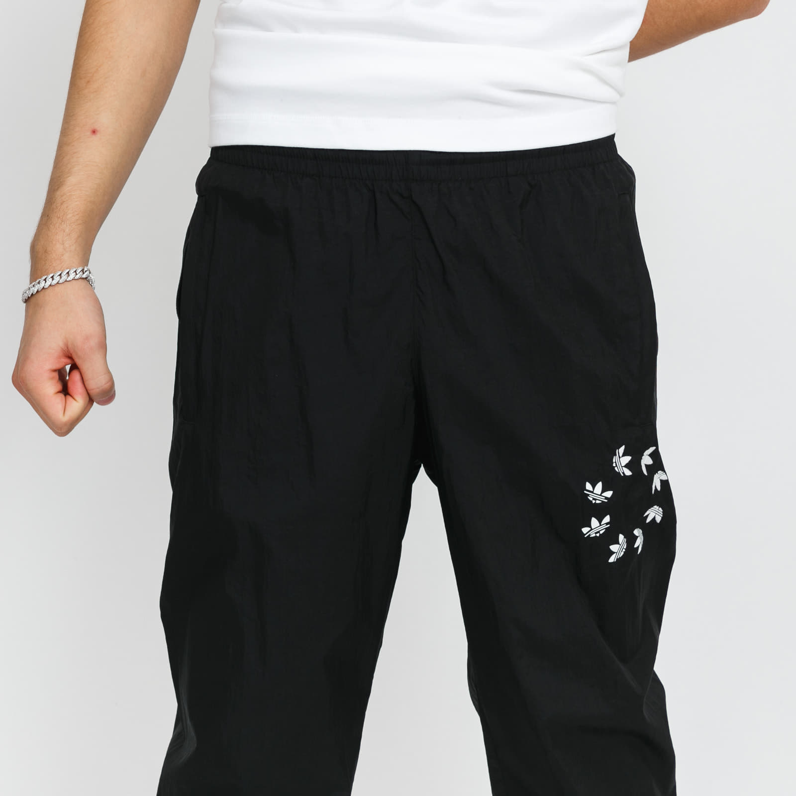Nadrágok adidas St Woven Track Pants Black/ White