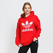 Hoodies and sweatshirts adidas Originals Trefoil Hoodie Red Footshop