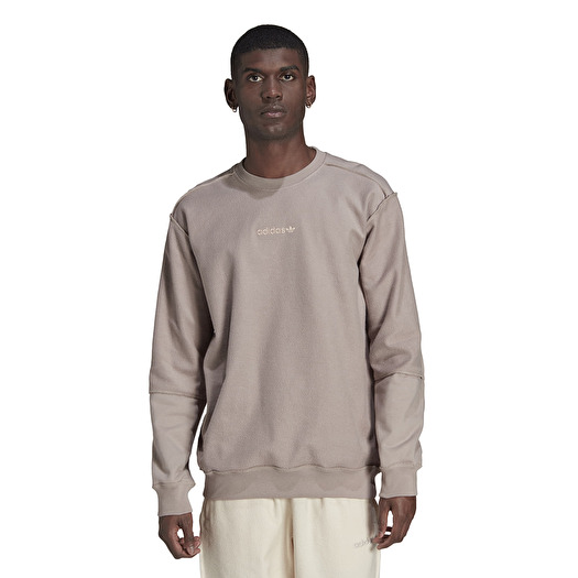 Hoodies and sweatshirts adidas Originals Loopback Crew Light Brown Footshop