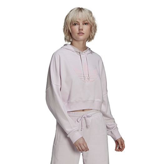 Hoodies and sweatshirts adidas Originals Cropped Hoodie Pink