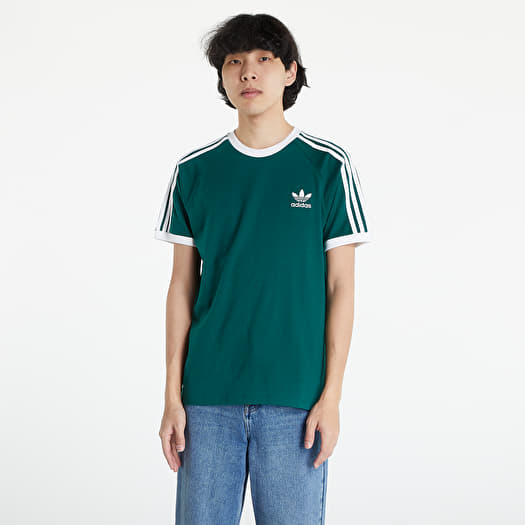 T-shirts adidas Originals 3-Stripes Tee Green Footshop