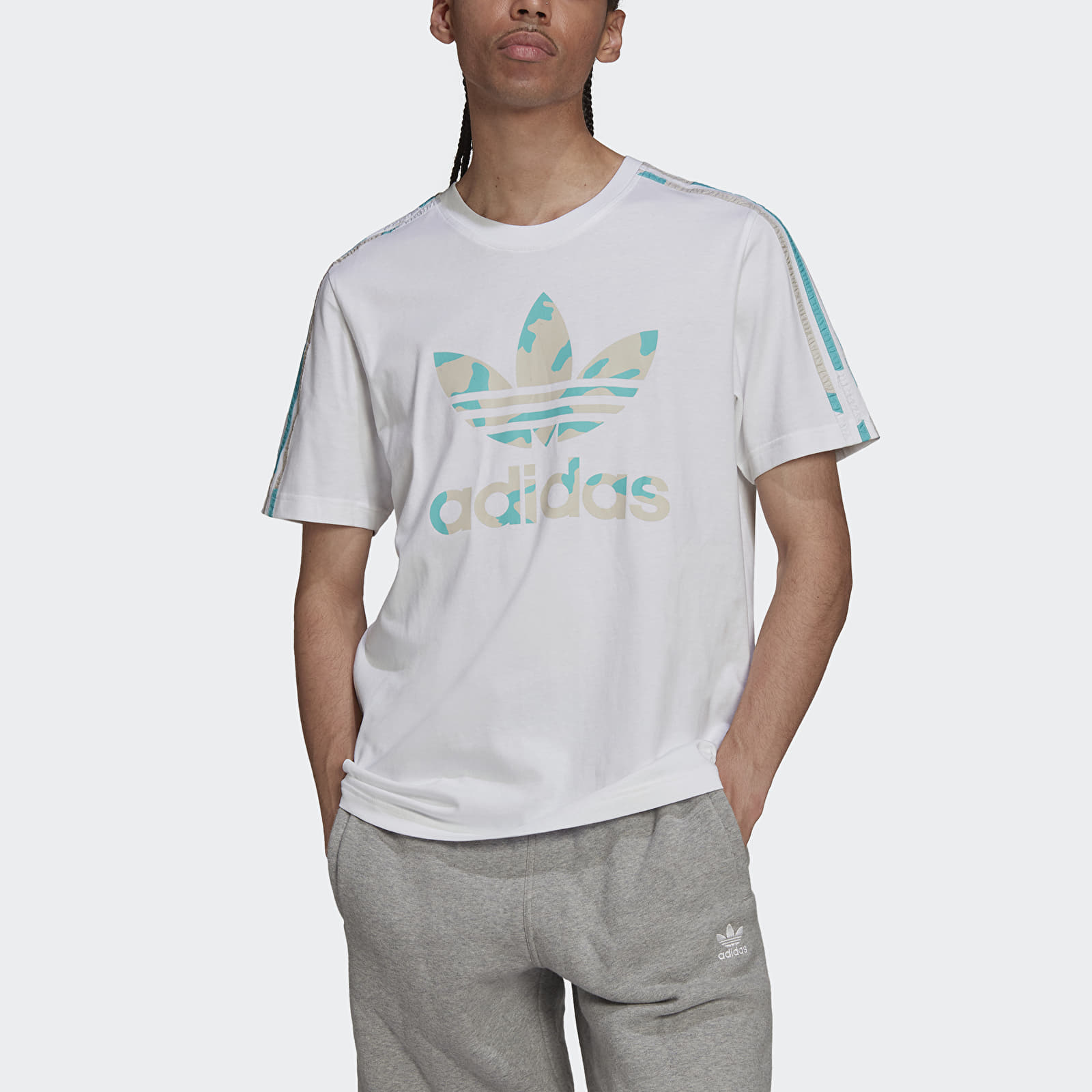 T-shirts adidas Originals Camo Infill Tee White (HF4892) | Footshop