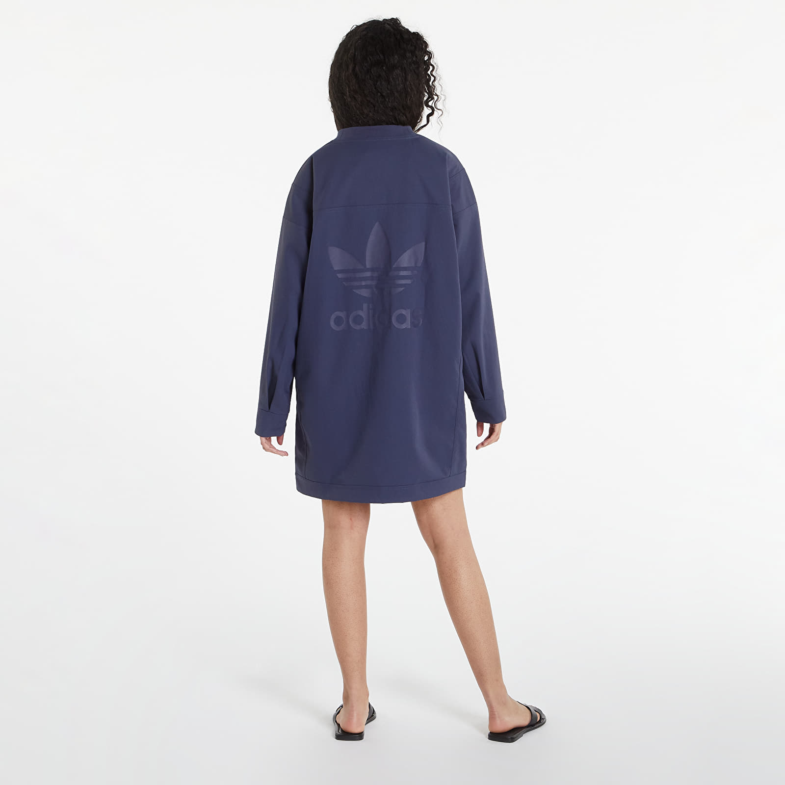 Dress adidas Originals Adicolor Classics Woven Back Oversized Sweater Blue  | Footshop