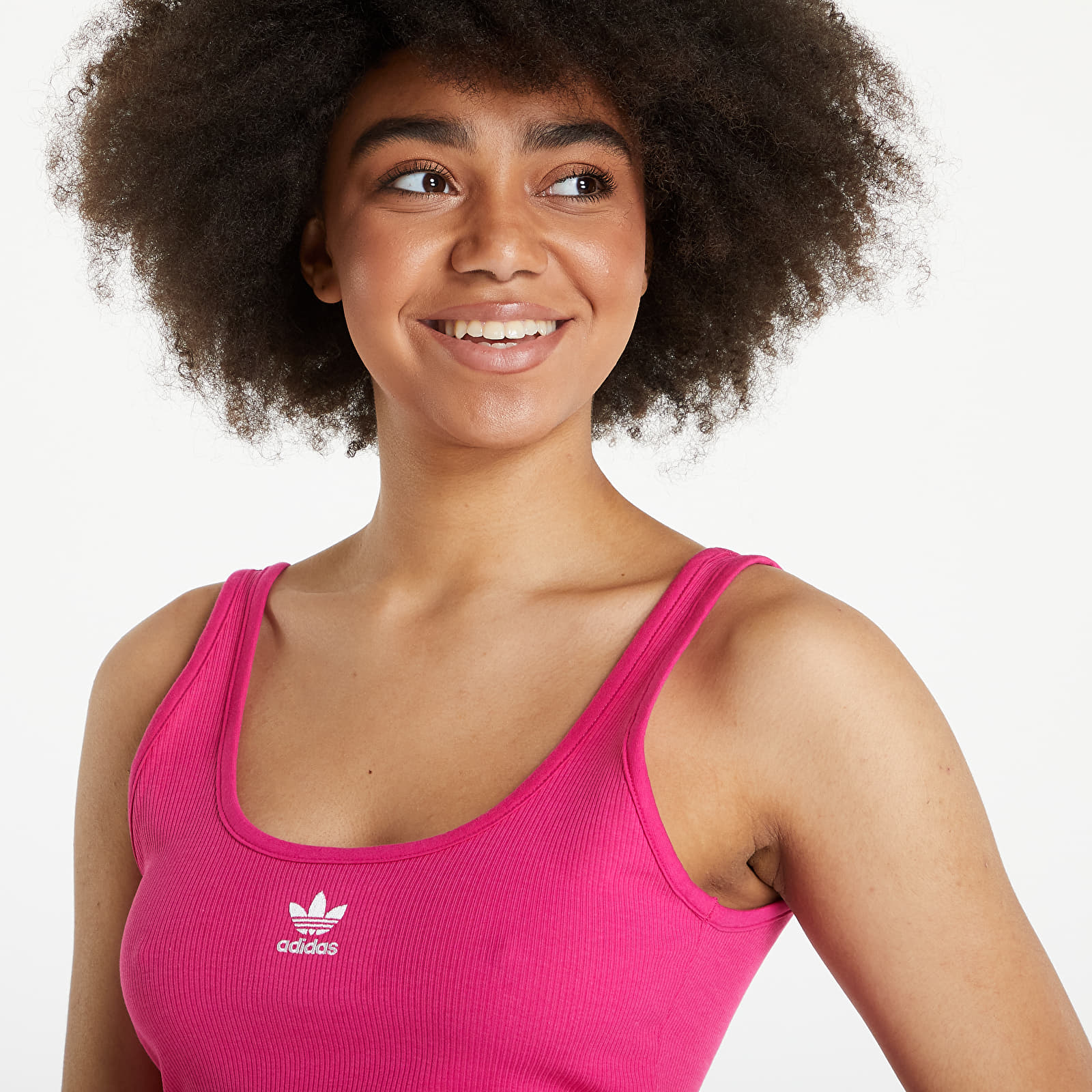 Tank Tops adidas Originals Adicolor Essential Rib Tank Top Pink