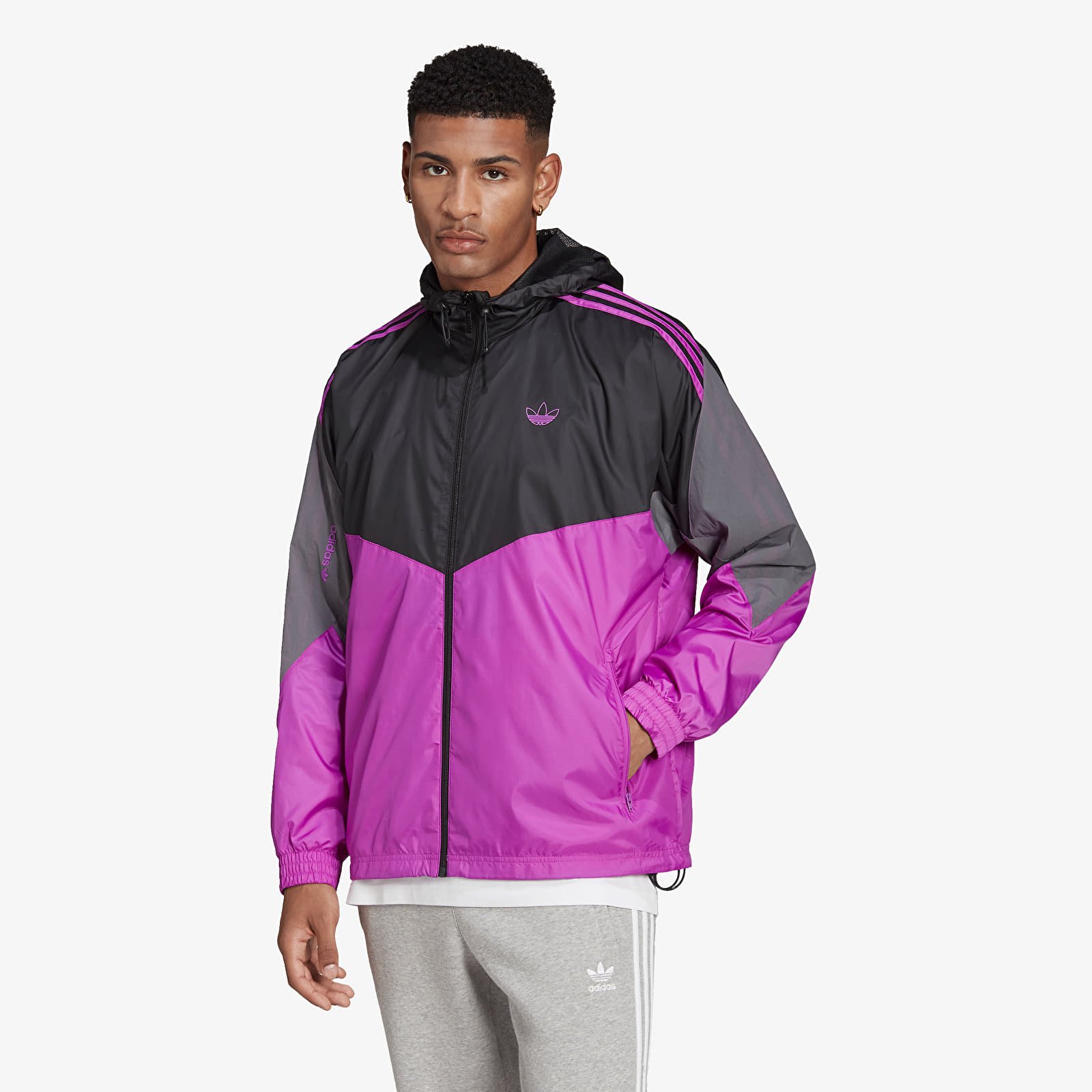 Jakas adidas Originals Sport Lightning Windbreaker Purple