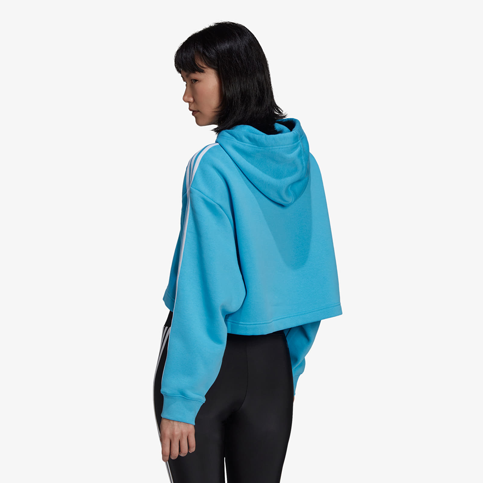 Adidas cropped hoodie blue hot sale