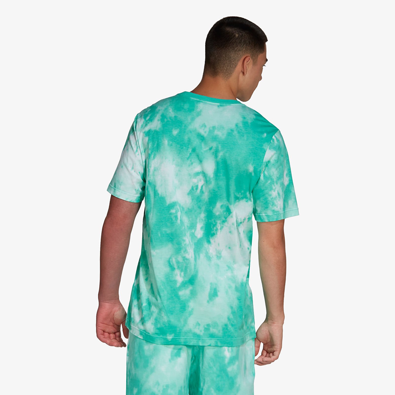 T-shirts adidas Originals Adicolor Essentials Trefoil Tie Dyed Green/ White