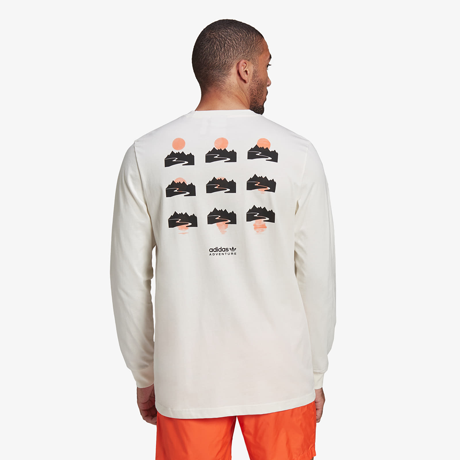 T-shirts adidas Originals Adventure Sunnywave Long-Sleeve Top White