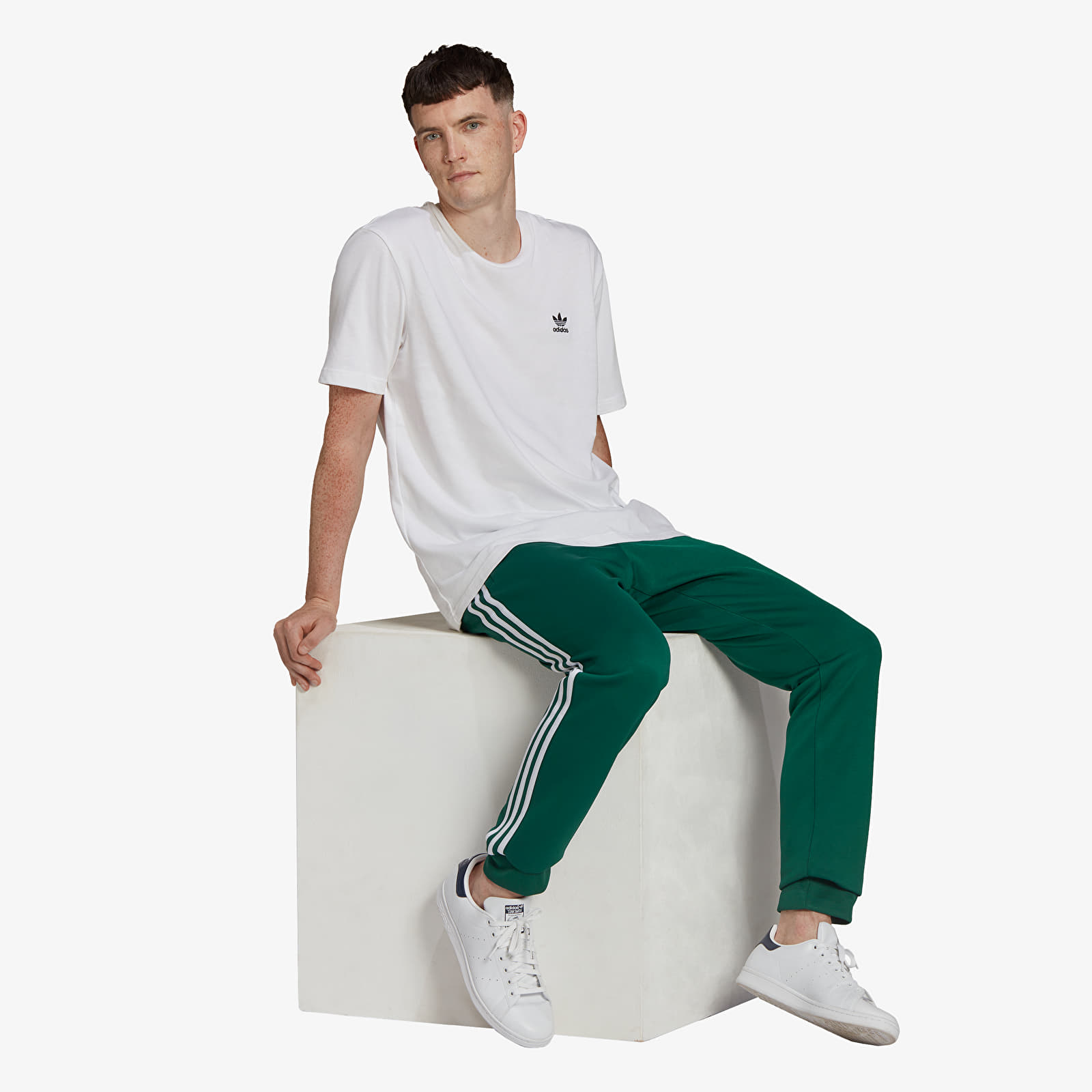 Green adidas track pants mens online