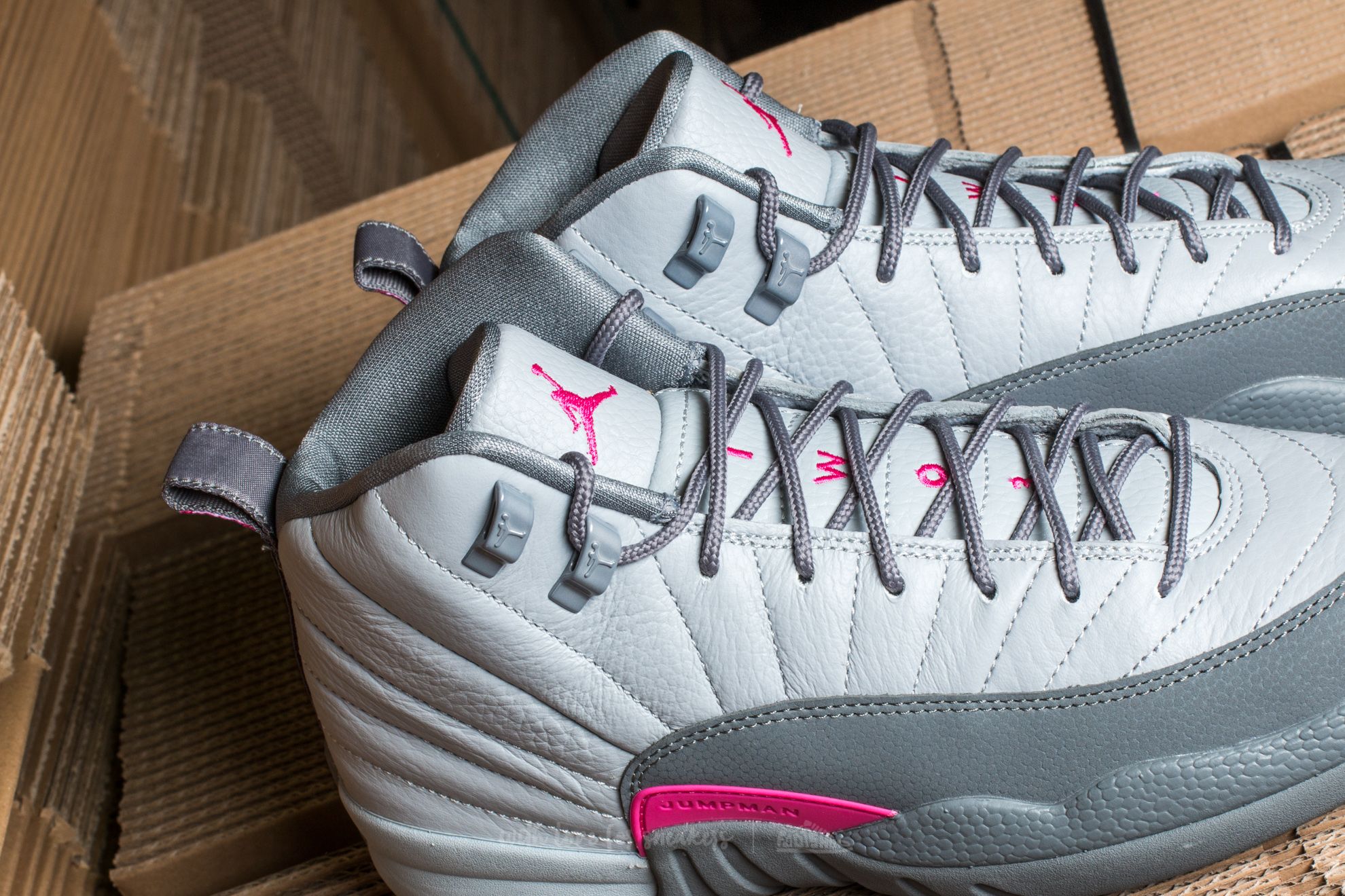 Women's shoes Air Jordan 12 Retro GG Wolf Grey/ Vivid Pink-Cool Grey