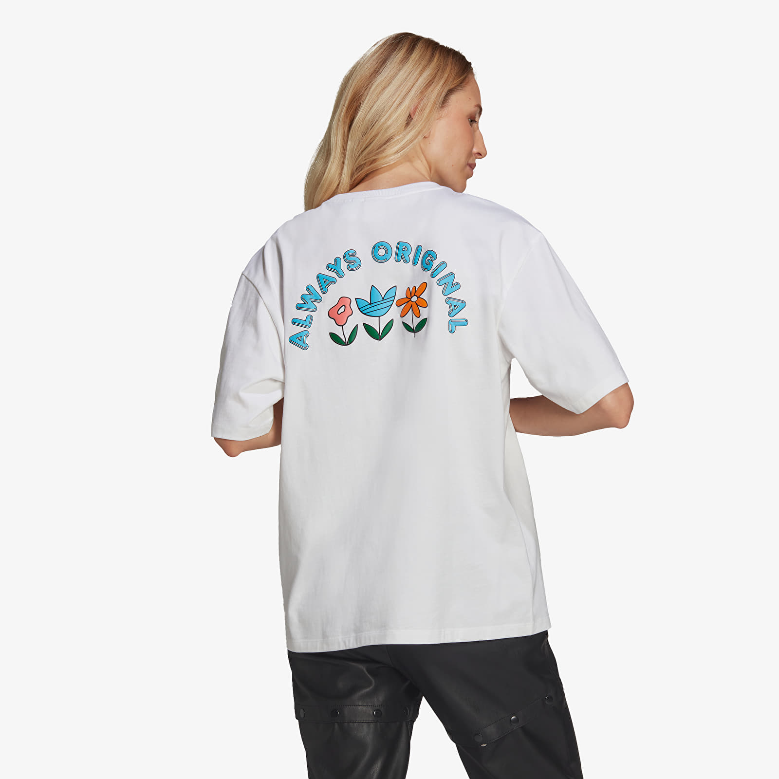 Marškinėliai adidas Originals Always Original Loose Graphic T-shirt White