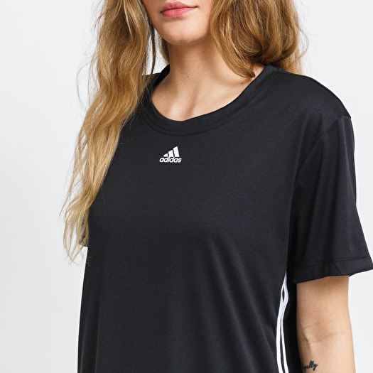 Adidas stripe tee discount