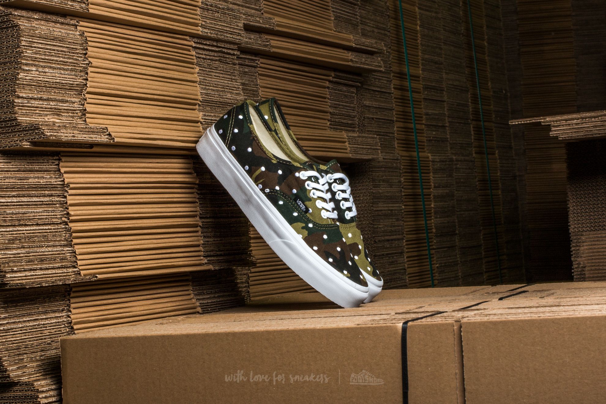 Vans Authentic Camo Polka Dot