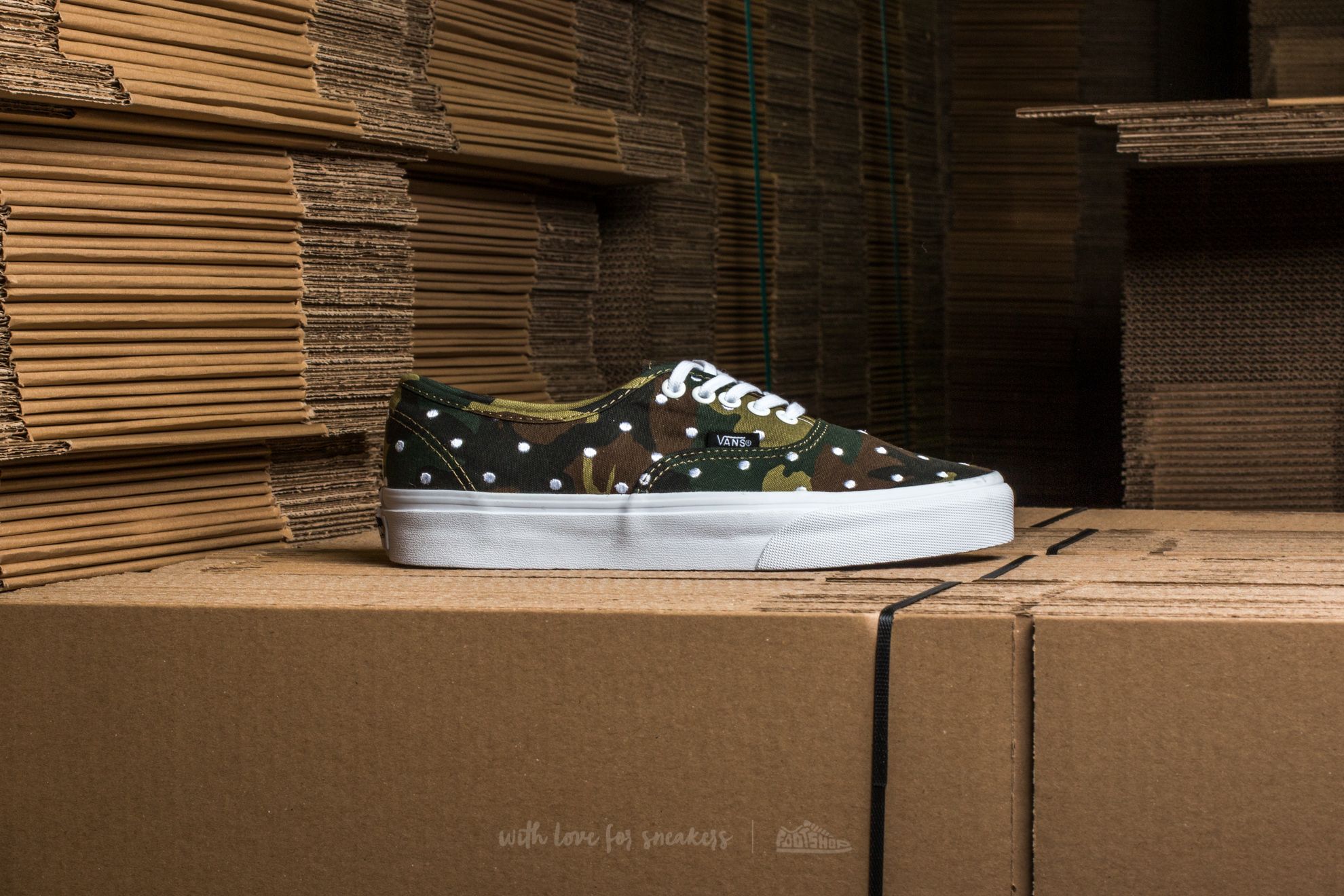 Zapatillas mujer Vans Authentic Camo Polka Dot Woodland/ True White
