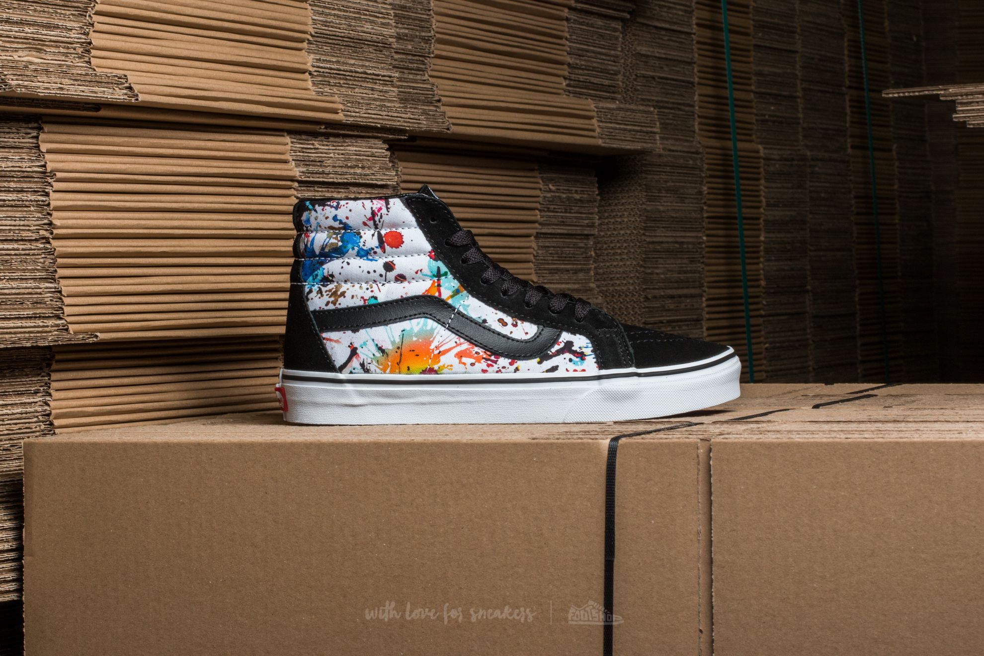 Multicolor high clearance top vans