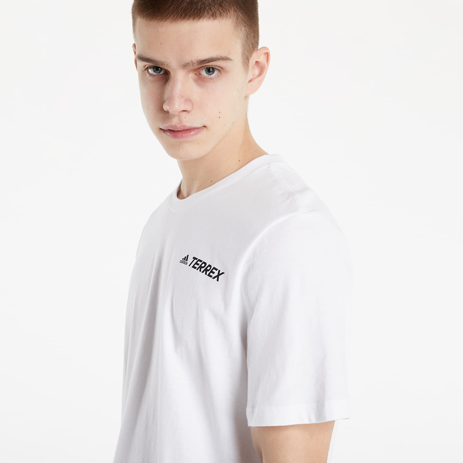 Tricouri adidas Performance TERREX Mountain GFX Tee White (HE1767