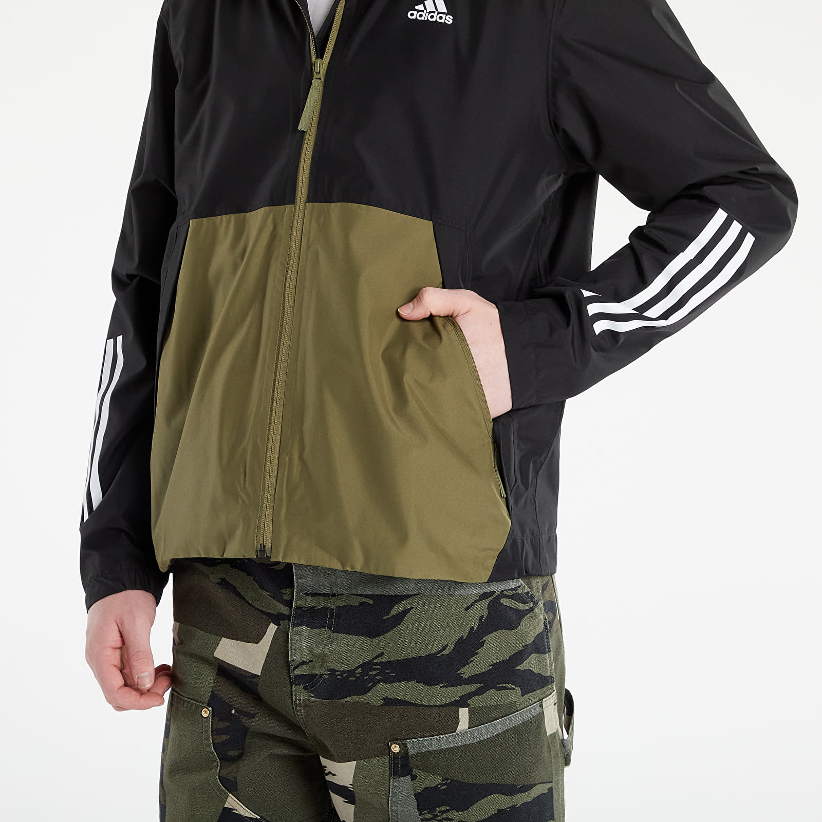 Jackets adidas Performance BSC 3 Stripes RAIN.RDY Jacket Black
