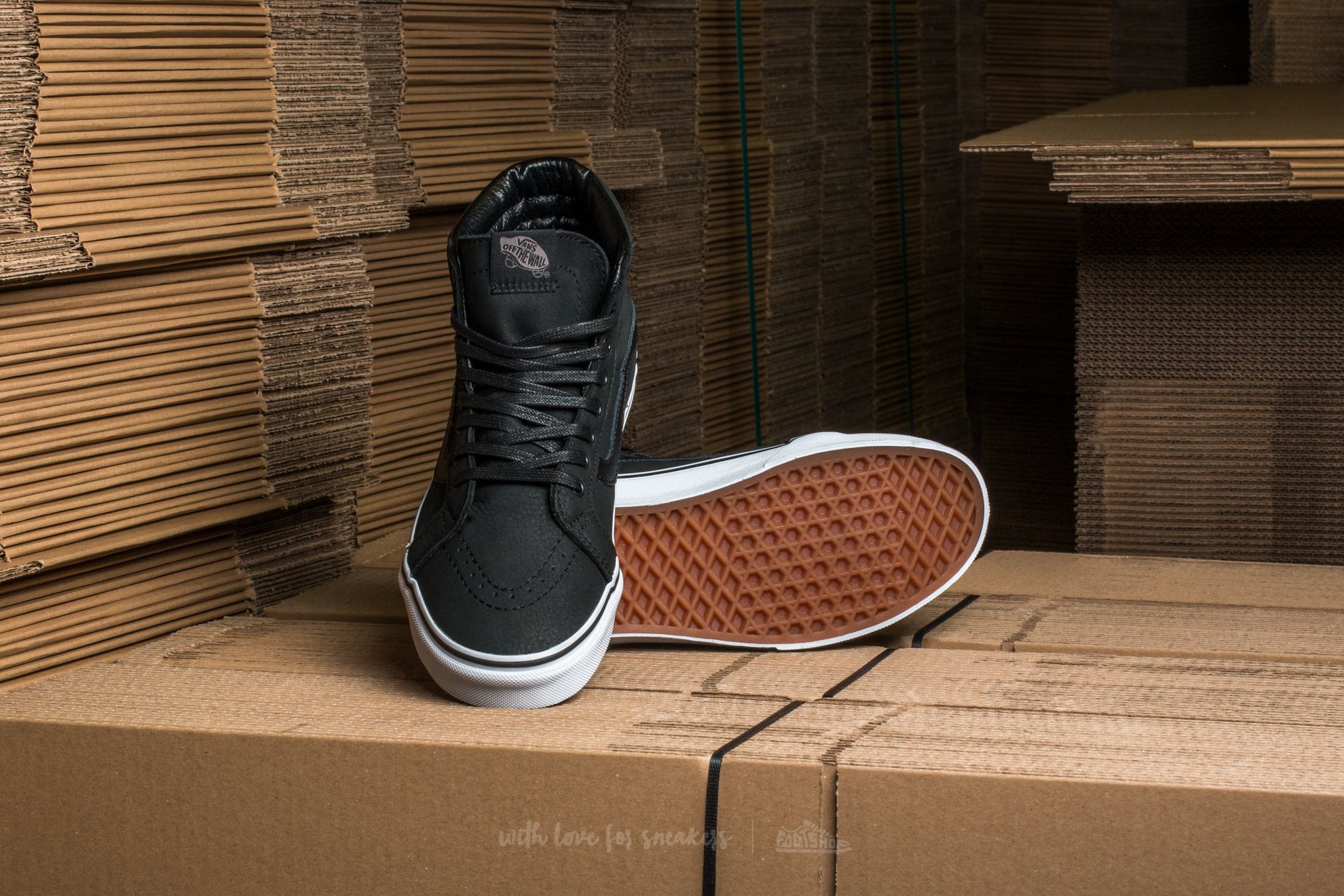 Scarpe Vans Sk8-Hi Reissue (Premium Leather) Black/ True White