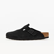 Birkenstock Boston Soft Footbed Velvet Leather Black