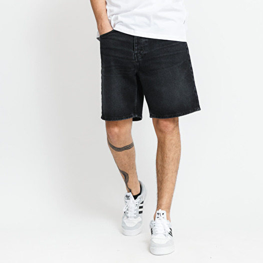 Shorts Carhartt WIP Newel Short Black Mid Worn Wash Footshop
