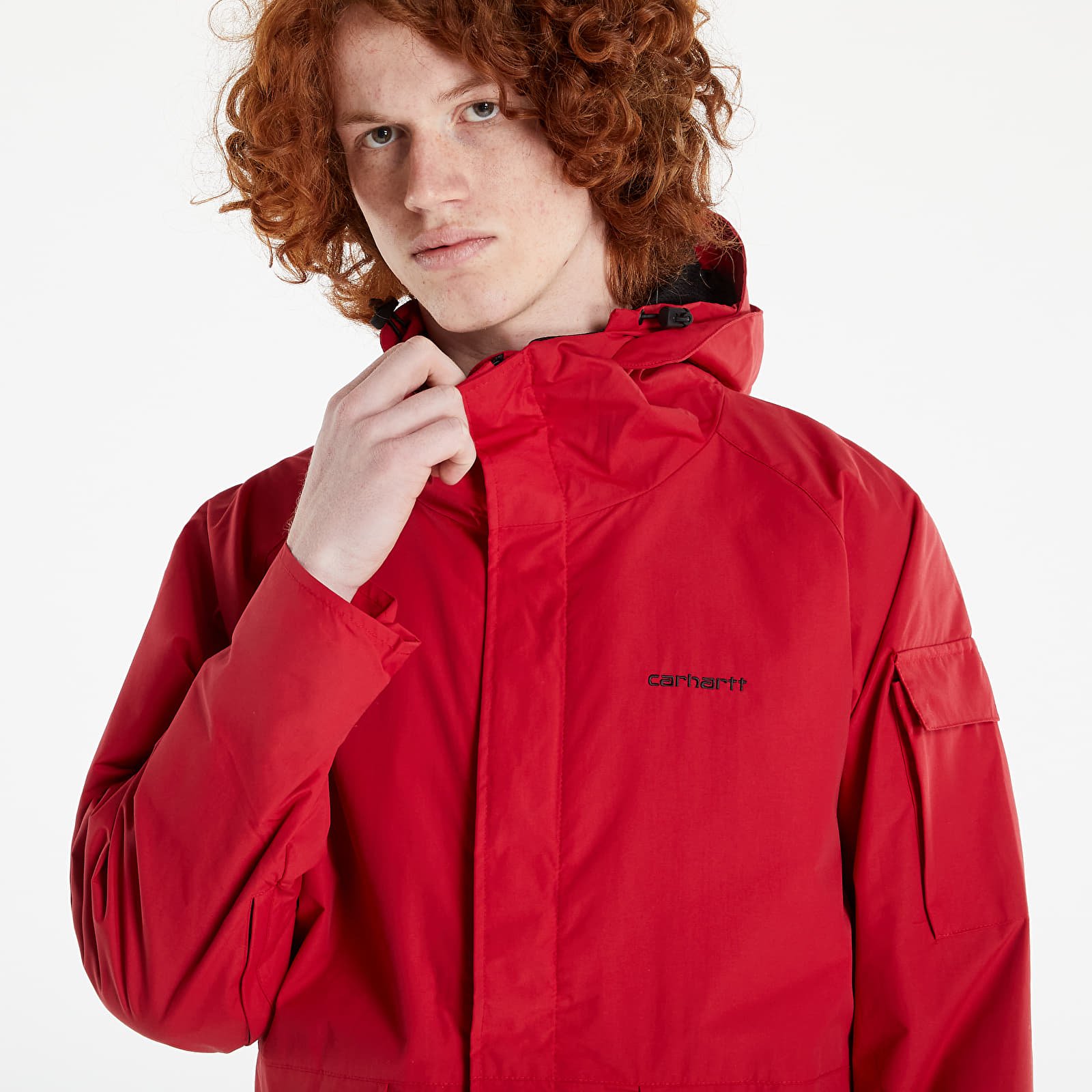 Mens red carhartt coat hot sale