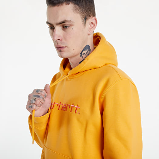 Orange carhartt hoodies top