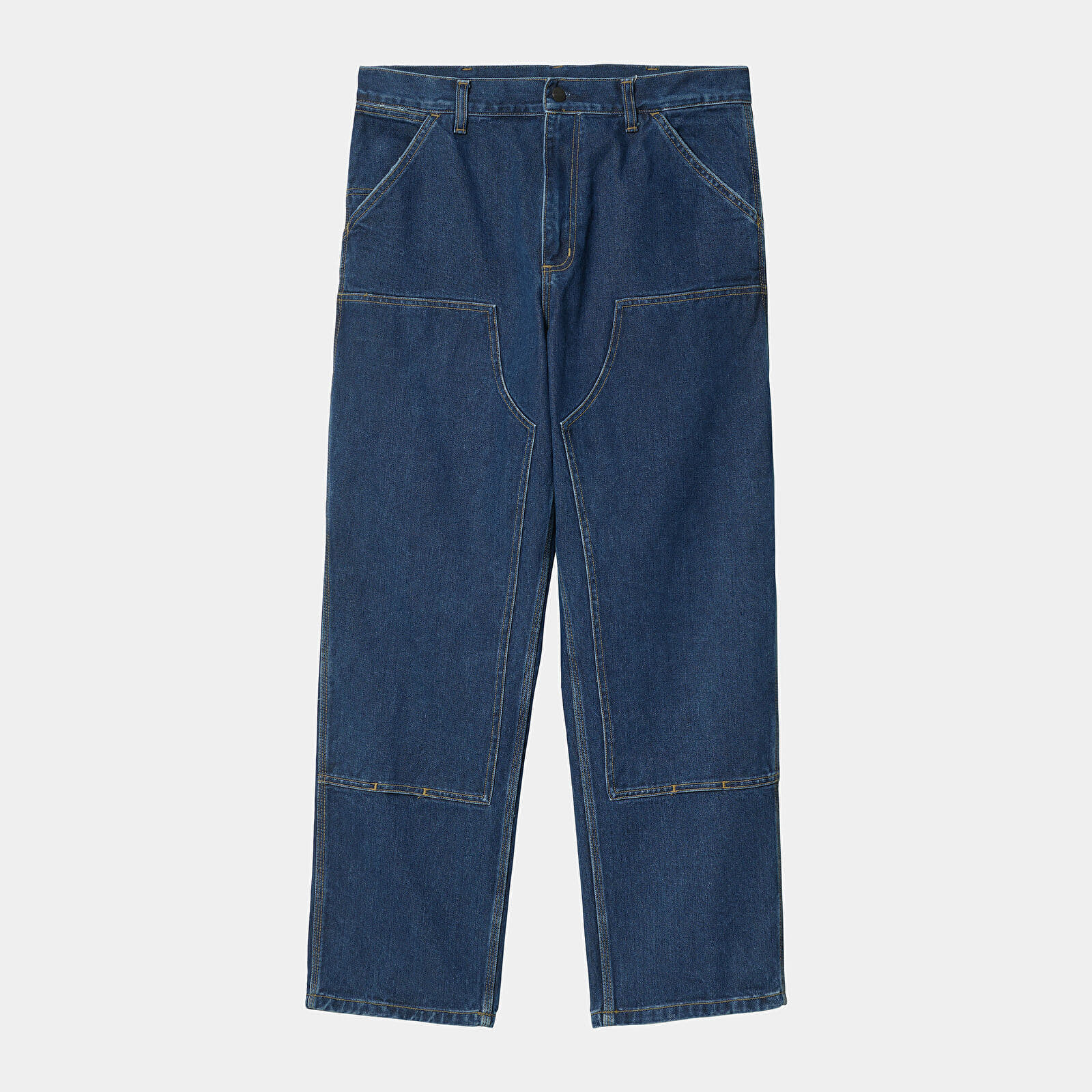 Bukser Carhartt WIP Double Knee Pant Blue