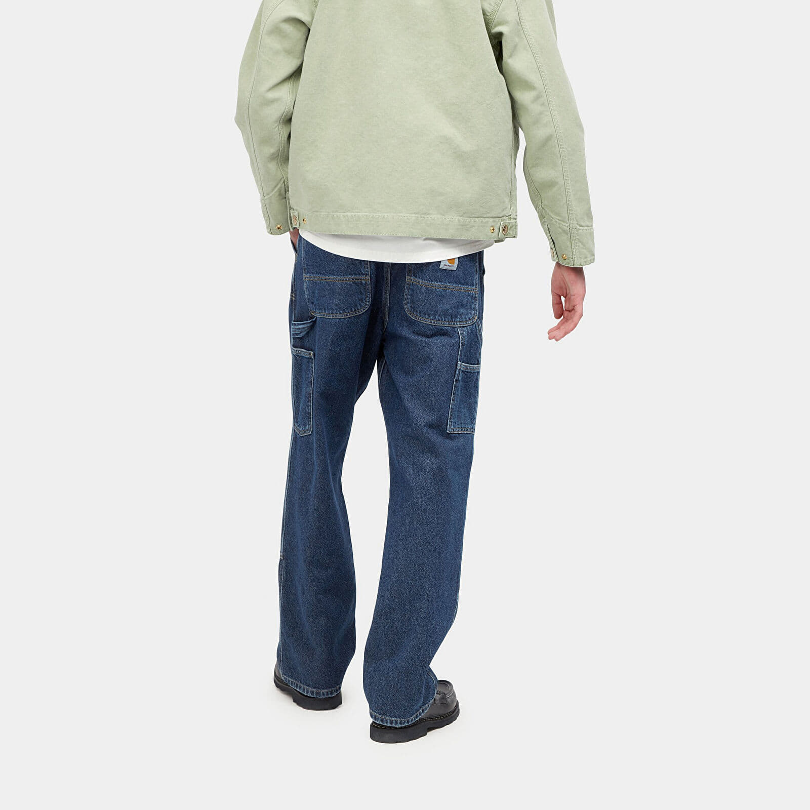 Bukser Carhartt WIP Double Knee Pant Blue