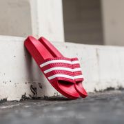 adidas Adilette Light Scarlet/ White/ Light Scarlet