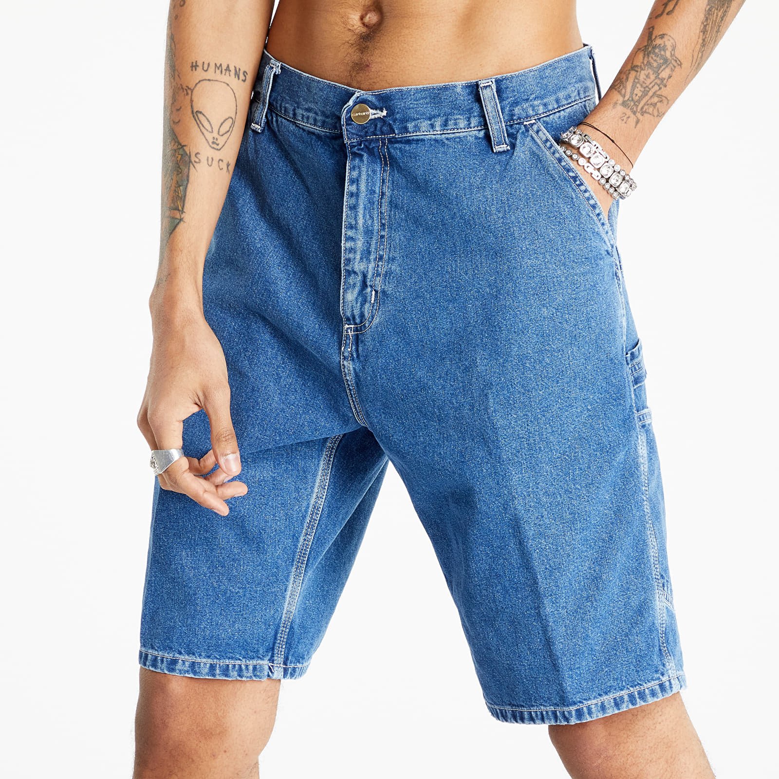 Shortsid Carhartt WIP Ruck Single Knee Short Blue