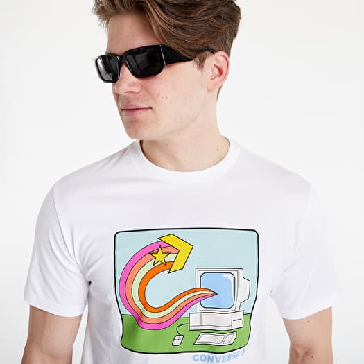 White converse t shirt mens 2025