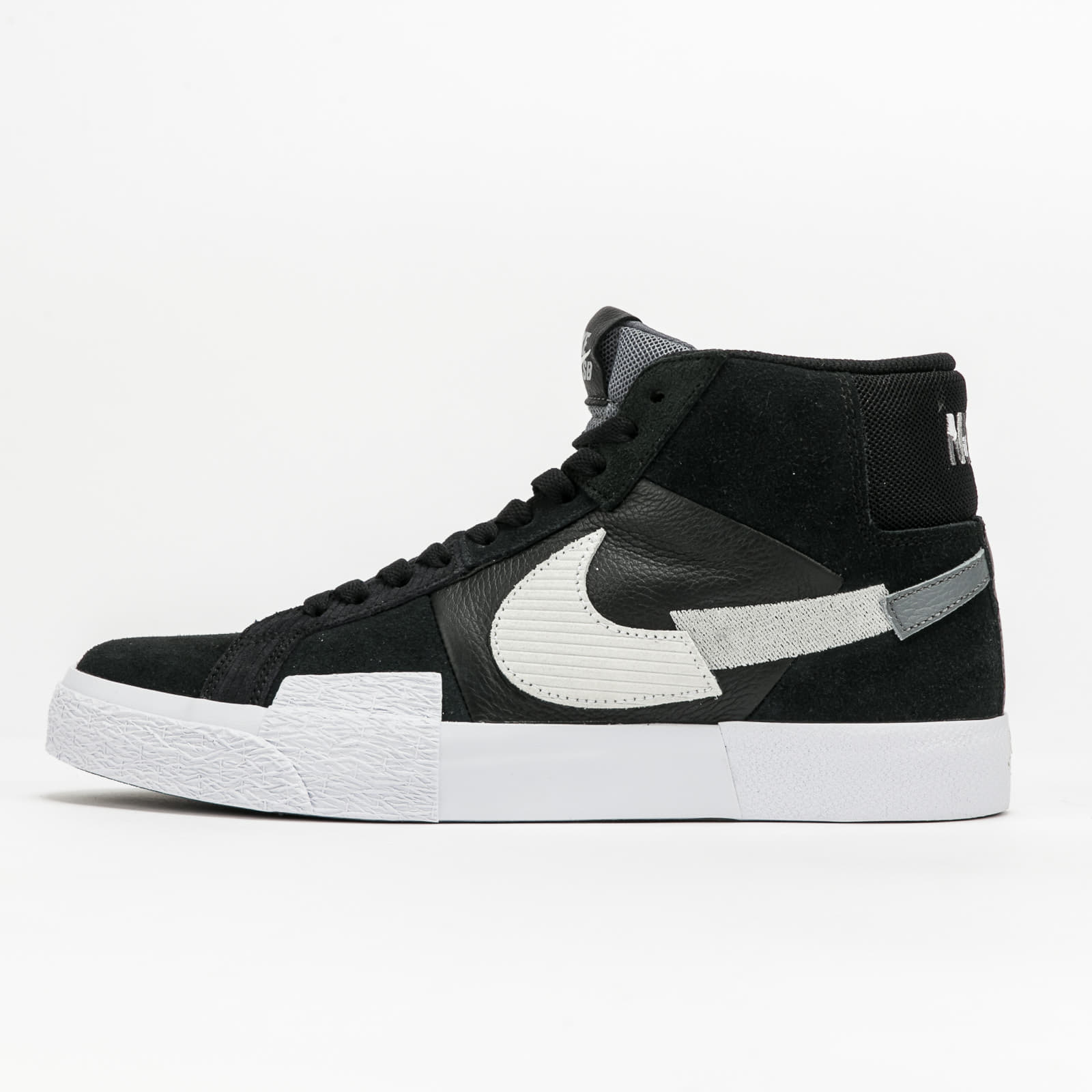 Herresko Nike SB Zoom Blazer Mid Premium Black/ White - Wolf Grey