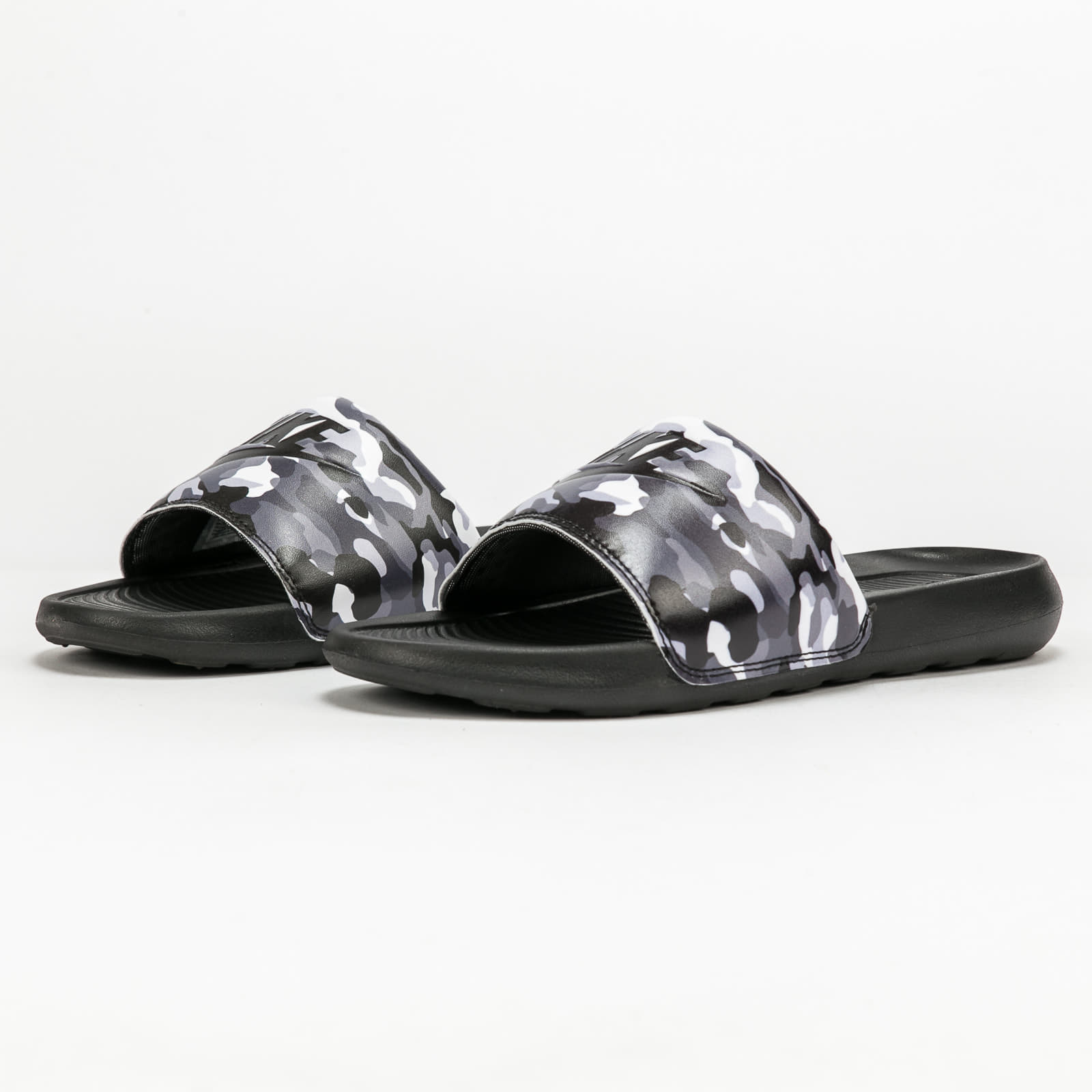 Zapatillas Hombre Nike Victori One Slide Print Black/ Black - Grey Fog